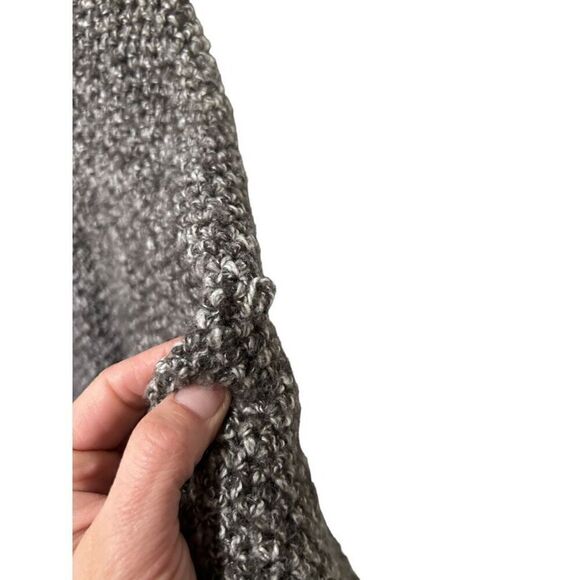 Zara Knit Black White Open Front Duster Cardigan size s Oversized Chunky Knit - Picture 8 of 10